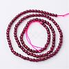 Natural Garnet Bead Strands G-K145-F-3mm-A-2