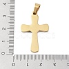 Ion Plating(IP) 304 Stainless Steel Enamel Rhinestone Pendants STAS-Q325-05L-G-3