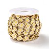 Golden Brass Enamel Link Chains CHC-H103-06F-G-3