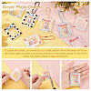 PandaHall Elite 20Pcs 5 Style Acrylic Photocard Sleeve Keychain DIY-PH0008-09-2