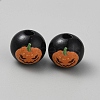 Halloween Theme Wood European Beads WOOD-CJC0007-06A-1