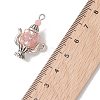 Glass Seed Beaded Pendants PALLOY-MZ01273-02-4