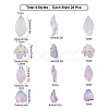 80Pcs 4 Style Glass Pendants GLAA-SC0001-63-2