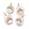 Natural Cultured Freshwater Pearl Pendants PEAR-L027-61-1