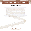 2 Yards Shell Shaped Cotton Hollow Flower Lace Trim OCOR-LP0001-12-2