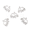 Non-Tarnish 201 Stainless Steel Pendants STAS-K003-06P-1