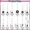 AHADEMAKER Iridescent Disco Theme Paper Garlands HJEW-GA0001-18-2