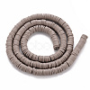 Handmade Polymer Clay Bead Strands CLAY-T002-6mm-52-2