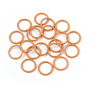 Spray Painted Iron Open Jump Rings X-IFIN-F149-B03-2