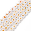 Handmade Millefiori Glass Bead Strands LAMP-J035-8mm-23-3