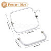 Aluminium Alloy Tube Purse Frames DIY-WH0569-58B-2