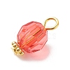 Transparent Acrylic Pendants PALLOY-JF01834-09-4