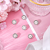 12Pcs Alloy Rhinestone Shank Buttons BUTT-GF0003-66-4