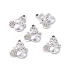 Alloy Crystal Rhinestone Pendants ALRI-C008-40P-3