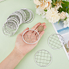 24Pcs 304 Stainless Steel Mesh Lids for Water Planting Glass Vase AJEW-BC0002-18-3