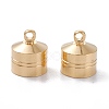 Brass Cord Ends X-KK-D002-05G-1
