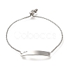 Non-Tarnish 304 Stainless Steel Box Chain Slider Bracelets BJEW-M233-05P-1