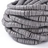 Flat Round Handmade Polymer Clay Beads CLAY-R067-6.0mm-40-4