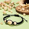 1000Pcs 7 Size Natural Unfinished Wood Beads WOOD-ZZ0001-01-5