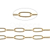 3.28 Feet Ion Plating(IP) 304 Stainless Steel Paperclip Chains X-CHS-F010-01B-G-01-1