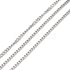 Tarnish Resistant 304 Stainless Steel Curb Chains CHS-D033-02P-03-1