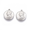 Non-Tarnish 201 Stainless Steel Pendants STAS-L232-031P-1