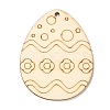 DIY Crafts Easter Egg Shape Cutouts Pendants AJEW-P087-B01-08-2