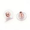 304 Stainless Steel Bullet Clutch Earring Backs STAS-T004-10RG-1