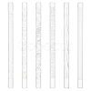 6Pcs 6 Style Acrylic Carved Rolling Pin AJEW-BC0006-51-1