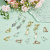 24Pcs 3 Colors Brass Screw On Clip-on Earring Findings KK-SP0001-19-4