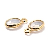 Eco-Friendly Brass with Glass Pendants KK-K268-01F-3