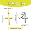 8Pcs 4 Styles Rack Plating Brass Pendants KK-YW0004-10-2