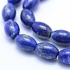 Natural Lapis Lazuli Beads Strands G-P342-08-8x12mm-A-3