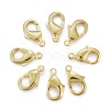 Brass Lobster Claw Clasps KK-903-G-NF-1