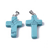 Synthetic Turquoise Pendants G-J354-06A-2