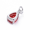 Brass Micro Pave Cubic Zirconia Pendants ZIRC-E164-64P-3