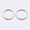 925 Sterling Silver Soldered Closed Jump Rings STER-F036-03P-1x4-2