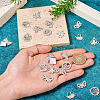 24Pcs 6 Styles Alloy Crystal Rhinestone Pendants FIND-TA0006-20P-7