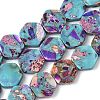 Dyed Synthetic Imperial Jasper Beads Strands G-D337-14mm-A01-2