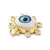 Brass Micro Pave Clear Cubic Zirconia Pendants ZIRC-E006-04G-04-3