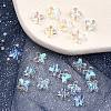 Transparent Spray Painted Glass Beads GLAA-YW0003-10-2