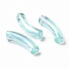 UV Plating Transparent Rainbow Iridescent Acrylic Beads OACR-A016-01G-1