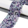 Natural Colorful Fluorite Beads Strands G-P553-E01-03-6