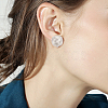 4 Pairs 4 Style Alloy Round Knot Clip-on Earrings for Women EJEW-AN0004-31-5