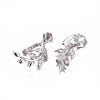 Anti-Tarnish Rhodium Plated 925 Sterling Silver Pendant Bails STER-L058-023P-2