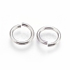 Tarnish Resistant 304 Stainless Steel Saw Cut Open Jump Rings X-STAS-P212-25P-10-3
