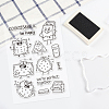 Globleland 9 sheets 9 style PVC Plastic Stamps DIY-GL0002-89-6