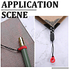 60Pcs 2 Style Silicone Pendant SIL-GF0001-42B-5