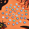 84Pcs 14 Colors CCB Plastic Enamel Pendants CCB-PH0001-24-5