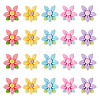 20pcs Opaque Resin Cabochons RESI-TADJ0001-08A-1
